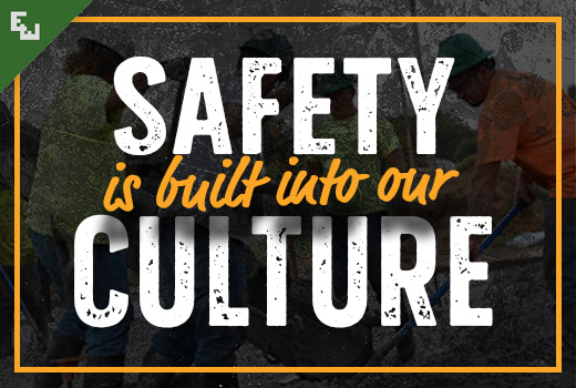 SAFETY IS BUILT INTO OUR CULTURE